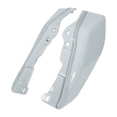 HR3 Apple Green / White Gray Mid-Frame Air Deflectors For Harley Touring and Trike Models 09-24